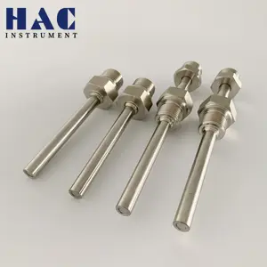 HAC vendita calda in acciaio inox/ottone filettatura sonda termocoppia pozzetto per sensore di temperatura