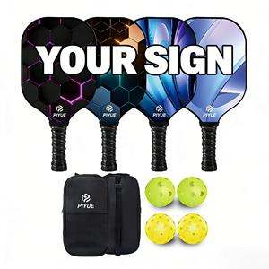 Ensemble de raquettes de <span class=keywords><strong>pickleball</strong></span> en fibre de verre approuvé par l'USAPA, surface en fibre de carbone, 2 raquettes, 4 balles, 1 sac - Noyau en nid d'abeille pour l'entraînement - Product Image 1