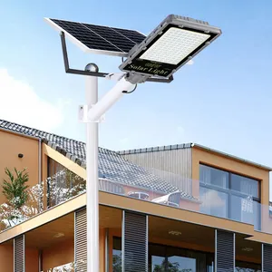 HOMBO China fábrica de alumínio IP65 à prova d'água para exterior 60 100 200 300 400 Watt lâmpada solar LED de rua separada