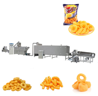 Machine de fabrication de snacks en farine de blé de formes variées, ligne de production de snacks 2D et 3D, ligne de traitement des aliments en granulés, fabricant chinois de chips Bugles
