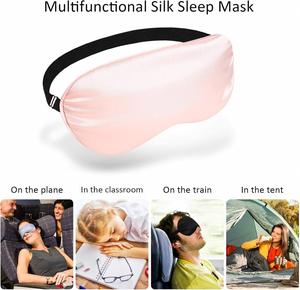 Customized Silk Adjustable Eye Mask, <b>Light</b>-blocking and Non-pressing Travel and <b>Sleeping</b> Eye Mask, Personalized Business Gift - Product Image 5