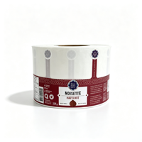 Autocollants en vinyle imperméables, écologiques, de qualité alimentaire, autocollants personnalisés carrés pour pots de confiture de noisettes, étiquettes pour pots de beurre de noix, Pure-easy