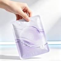 Pochette plate mate personnalisée imprimée, qualité cosmétique, avec encoche de déchirement, haute barrière, anti-humidité, sachet pour masque facial en feuille d'aluminium