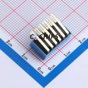 DA-6-B-T DIP Switch Through hole Component (THT),P=2.54mm Switch Piano Key Single Pole Single Throw 6 2.54mm - Product Image 2