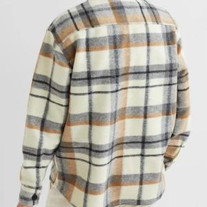 เสื้อเชิ้ตผู้ชายผ้าแฟลนเนลทอแบบสบาย ระบายอากาศได้ดี พิมพ์โลโก้ตามสั่ง ไซส์ใหญ่ ผ้าฝ้าย 100% แขนสั้น สำหรับฤดูใบไม้ผลิ - Product Image 5