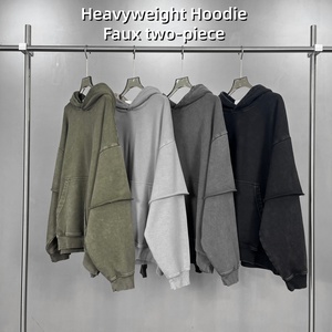 Proveedor de Sudaderas con Capucha al por Mayor, Personalizadas, con Detalles de Borde Desgastado, Efecto Desteñido por el Sol, Teñidas con Tinte y Lavado Ácido, Estilo Urbano para Hombre - Product Image 1