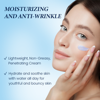 Crème réparatrice apaisante à l'aloe vera pour les peaux sensibles, soulagement des rougeurs, réparation de la barrière cutanée, hydratant pour le visage