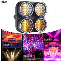 Projecteur LED rétro à 4 yeux avec matrice auxiliaire et effet de défilement lumineux pour bars, scènes, clubs et événements