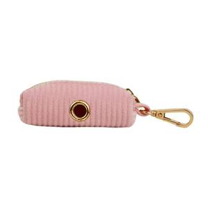 Ensemble collier et harnais pour chien en velours rose en velours côtelé en acier inoxydable, laisse réglable pour la promenade des chiens - Product Image 2