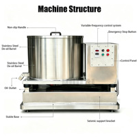 Fabrieksdirect RVS Centrifuge Ontvettingsmachine Cassave Chips Ontvetter Automatische Voedsel Centrifugaal Ontvettings Spin Droger