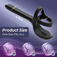 Anneau vibrant en silicone à verrouillage électrique télécommandé, étanche IPX7, alimentation USB, 10 modes de vibration