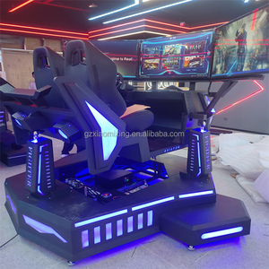 9D VR trong nhà đua xe mô phỏng ba màn hình ba trục thép bền Arcade máy cho nhà sử dụng trung tâm mua sắm phiêu lưu - Product Image 4