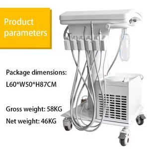 Equipo Veterinario, Unidad <span class=keywords><strong>Dental</strong></span> Móvil Portátil, Unidad de Turbina <span class=keywords><strong>Dental</strong></span> con Compresor de Aire Disponible - Product Image 2