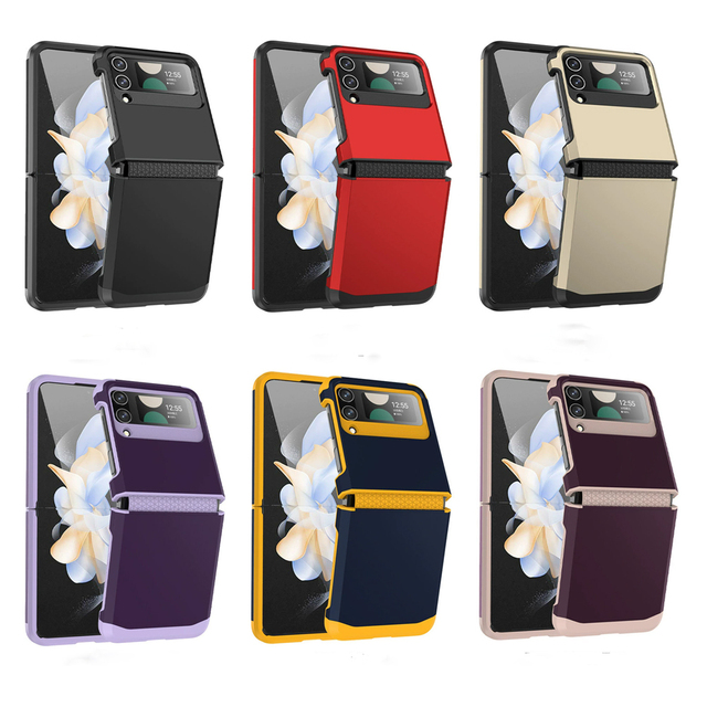 Shockproof PC+TPU Armor Cover for Samsung Galaxy Z Flip 7 6 3 4 5 Case Hinge Protection Protective Phone Case