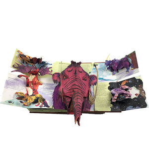 Libri Illustrati 3D Personalizzati Yimi con Dinosauri <span class=keywords><strong>Pop-up</strong></span>, Copertina Rigida in Cartone Kraft per Bambini - Product Image 6