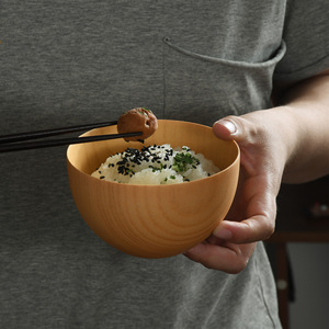 Ciotole Giapponesi Classiche in Legno Massello di Giuggiolo, Monouso, Fatte a Mano, per Hotel, Scuola, Riso, Ramen, Dazang, Arredamento Casa - Product Image 4