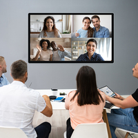 Pantalla Táctil FHD 1080p de 27/32/43/55 Pulgadas para PC/Reuniones Interactivas, Pantalla Publicitaria con Windows 10/11/Aleación de Aluminio