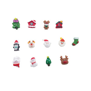Décorations en résine pour nail art de Noël, accessoires de bijoux DIY, couleurs assorties - Product Image 5