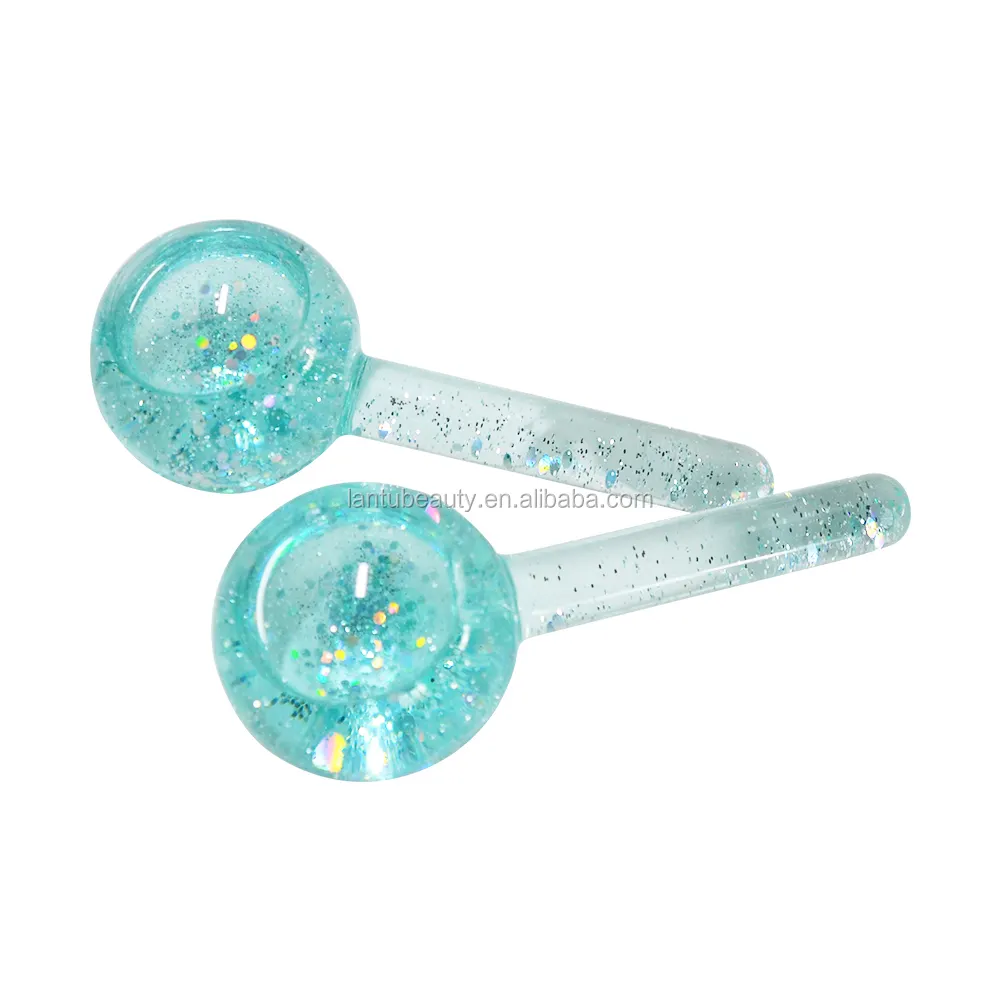 tighten skin and reduce pores magic cold beauty roller silver facial chill ice globe roller wand