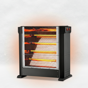 Chauffage au quartz autonome OEM 2400W avec thermostat réglable et protection anti-renversement |   Réflecteur de bureau grand format pour usage domestique - Product Image 1