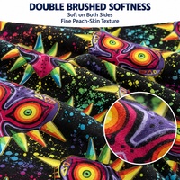 Tissu polyester double brossé pour impression numérique, 8% élasthanne 92% polyester, conception personnalisée OEM&ODM, tissu extensible 4 directions pour vêtements