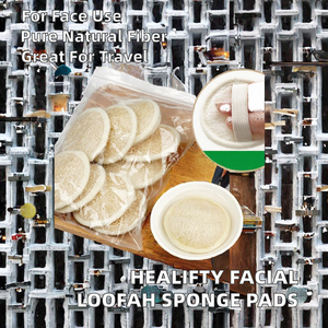 Nuevo Producto: Esponja Exfoliante Facial Natural Lavable, Discos de Maquillaje de Lufa para Mujeres, Uso en Casa y Viajes, Cuidado de la Piel y Baño - Product Image 2