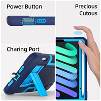 Étui antichoc robuste pour iPad Mini 7 2024 Mini 6 2021 avec support pour stylet, béquille, coque fine et résistante OEM ODM