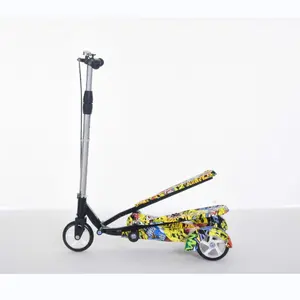 Folding Wings Stepper Scooter Bánh Xe Của Bàn Đạp Cao Scooter Bi-wing Xe Đạp Trẻ Em Double-Wing Xe Tay Ga