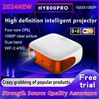 Projecteur LCD portable YDH-HY800 Pro 2026, nouveau modèle très vendu, 1200 lumens, 1080P, 4K, 150 pouces, Android 11, autofocus, pour la maison