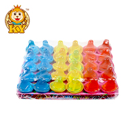 Bonbons en forme de mamelon à saveur fruitée avec bonbons à éclater emballés dans un sac