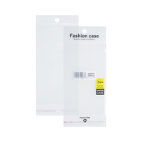 Pochette en plastique BOPP transparente mate auto-adhésive pour étui de téléphone bande d'emballage de couverture en silicone transparente sacs en plastique mat transparent