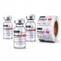 Étiquettes personnalisées tout-en-un pour flacons liquides de 10 ml avec boîte en papier à fenêtre découpée et plateau en EVA moulé haute densité – Pack complet