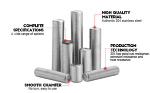304/316 thép không gỉ M2 M2.5 M3 M4 M5 M6 M8 M10 Fastener rắn xi lanh song song chân chốt <span class=keywords><strong>Pin</strong></span> gb119 - Product Image 6
