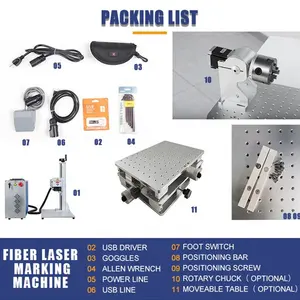 Mesin penanda Laser serat Laser, mesin ukir Laser perhiasan 30w /20w/50w, mesin pemotong Laser 50W