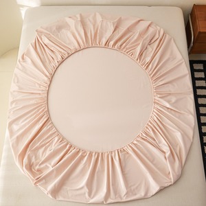 Housse de lit en coton pur tissé couleur unie, style minimaliste, 60 fils, 200TC, écologique, toutes saisons, double/simple - Product Image 3