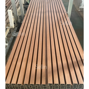 Revestimiento Exterior de Pared <span class=keywords><strong>Selin</strong></span>, Panel de Pared Protector de WPC, Decoración de Edificios, Revestimiento de Madera Compuesta - Product Image 1