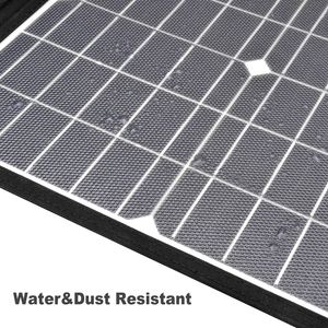 100 Watt Nouveau Chargeur Solaire Pliable Portable Sunpower Camping Panneau de Cellule Solaire avec 60W Max Sortie OEM Puissance PERC Type - Product Image 5