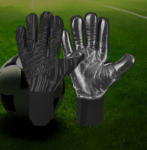 Guanti da Portiere in Pelle PU di Grado Professionale, Antiscivolo, con Palmo in Gomma Regolabile e Imbottitura Migliorata per Allenamento Calcistico - Product Image 4