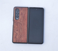 Nouvelle conception 2025, étui de téléphone de luxe écologique en bambou et en bois, résistant aux chocs, pour gravure, pour téléphone portable Z Fold 3/4/5/6 5G