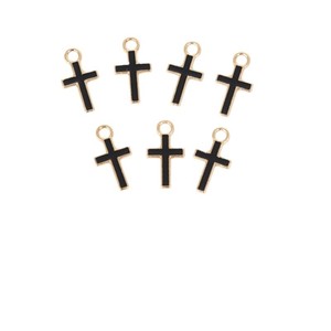 Cross Charms Zinc Alloy Multi Color DIY Jewelry Pendants For <b>Bracelets</b> Keychains Gift Unisex Fashion Accessories - Product Image 5