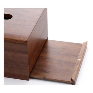 Home <span class=keywords><strong>DecorHome</strong></span> Decor Caja de pañuelos de madera con tapa deslizante - Product Image 3