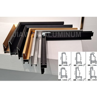 Profilé d'extrusion en aluminium 6063 pour fabricant de boîtes à lumière publicitaire, boîte à lumière anodisée avec cadre en aluminium brossé