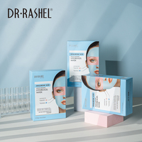 Masque facial en hydrogel à l'acide hyaluronique hydratant DR RASHEL, 12 pièces