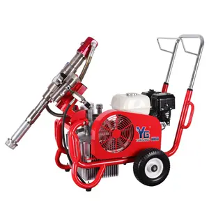 Spraying YG Electric Gasoline Powerful High Pressure Airless Paint Spraying Machine Double Gun