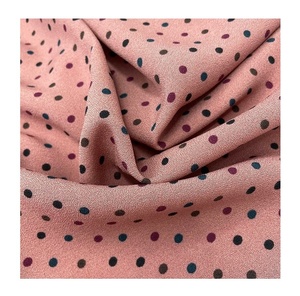 Hinese factory-crepé de musgo para mujer, tela de poliéster 2022 sin Spandex, Impresión de izara - Product Image 2