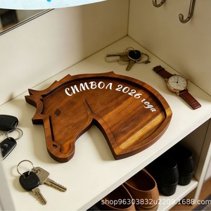 ถาดไม้รูปม้า Holiford รุ่น 2026 ถาดเสิร์ฟไม้เนื้อแข็งสำหรับใช้ในบ้าน - Product Image 2