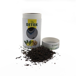 Tubo de Papel Personalizable de Cartón Kraft Reciclado con Lámina de Aluminio en el Interior, Apto para Alimentos, Reciclable, Diseño para Envasado de Té - Product Image 1