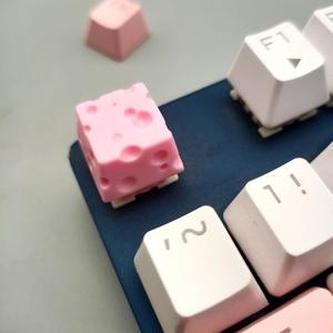 Handmade Nhựa Pho Mát Keycap Dễ Thương Chơi Thực Phẩm Cá Tính Chữ Thập Trục Cho Bàn Phím Cơ Khí Cross-Biên Giới Keo Thả Keycap - Product Image 2