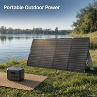 Générateur portable 200W avec panneau pliable + Kit station d'alimentation 300W/600W/1800W/2400W/2500W/3500W/4000W, Alimentation de secours hors réseau