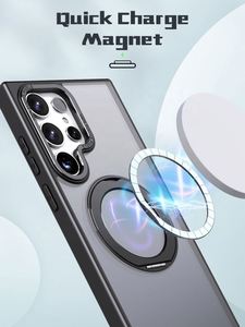 ป้องกันการตก PC + TPU + กรอบกล้องโลหะ + 360ที่ซ่อนอยู่ตัวยึดอลูมิเนียมอัลลอยด์ที่หมุนได้ฝาครอบโทรศัพท์พร้อมแม่เหล็กสำหรับซัมซุง S24อัลตร้า - Product Image 2